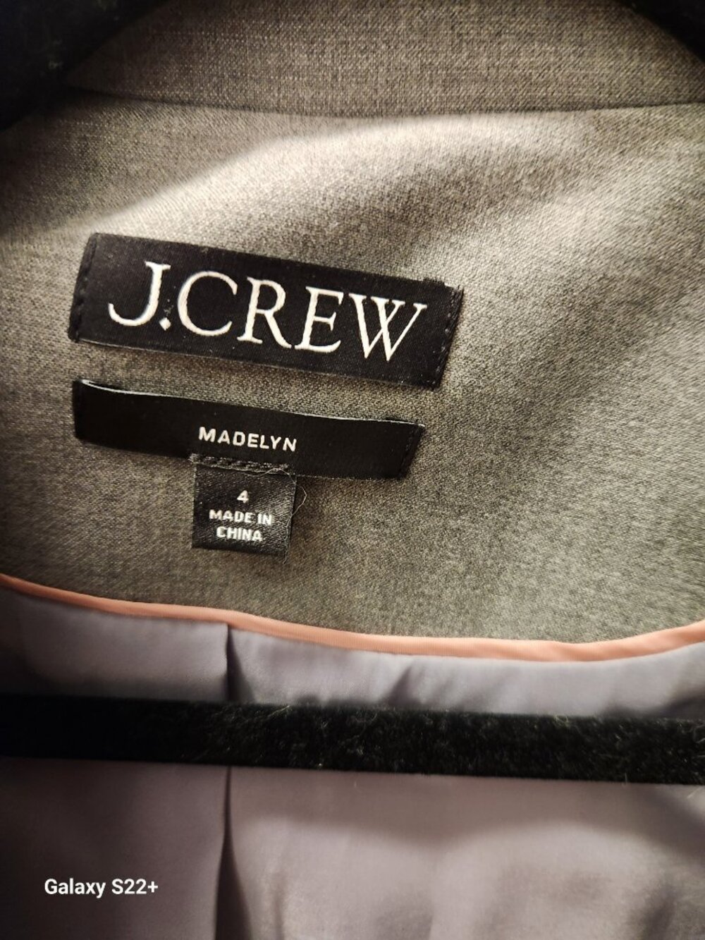 J. Crew Grey Blazer Size 4 Madelyn (Never Used) - Picture 3 of 7